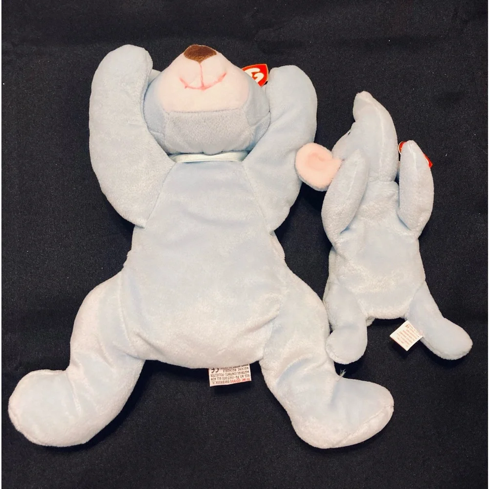 Ty “Huggie” pillow pal & “Peanut“ beanie duo